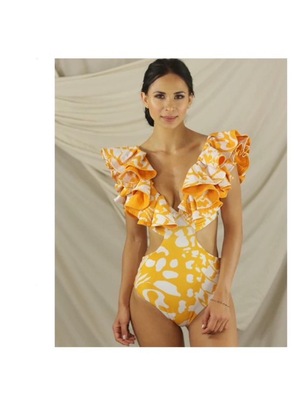 Ruffle One-Piece Swimsuit